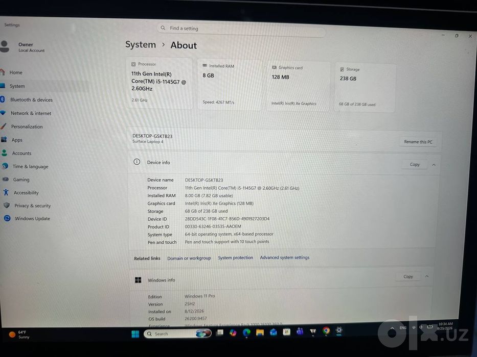 Microsoft surface 4