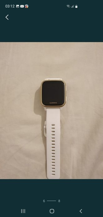 Ceas inteligent  Garmin Venu sq alb/auriu deschis
