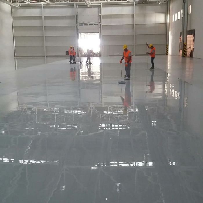 Эпоксидный наливной пол для промышленных объектов