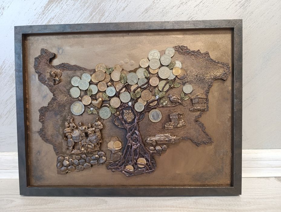 Релефна картина " Златните корени на България"