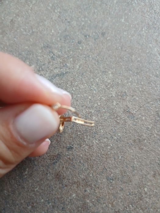 Cercel aur 14 karate , 1 gram