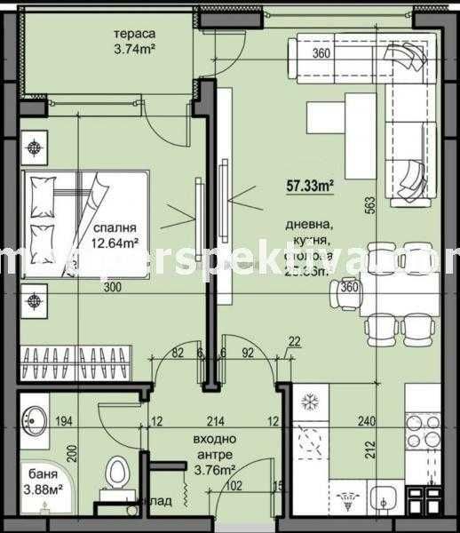 Продава се Двустаен апартамент в Пловдив, Христо Смирненски - 67 кв.м за 929 €/кв.м - Снимка #6