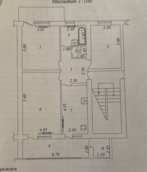 м. БИЙ 3-4-4, 110м2, банковская!