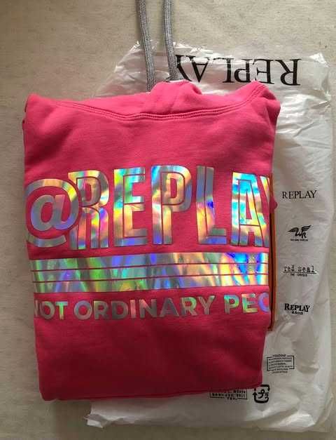 REPLAY Оригинална Нова Дамска Рокля/Туника/Блуза/Суитшърт