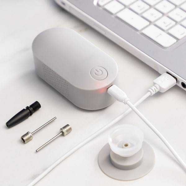 Mini pompa de aer electrica, cu 4 duze si functie de vacuum 500mAh