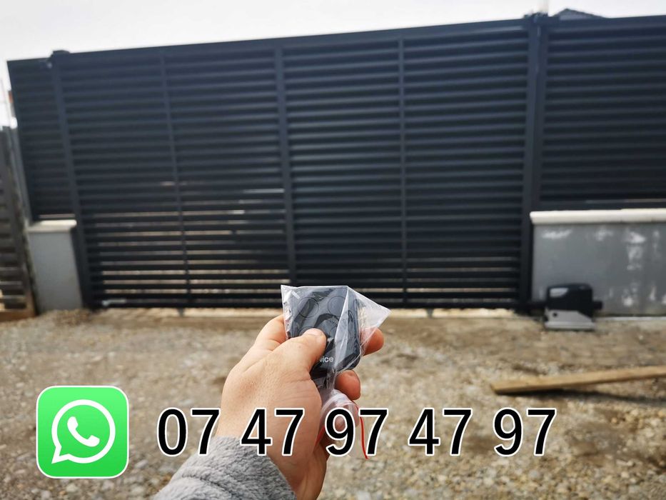 Porti automate glisant telecomanda aplicatie telefon Nice Satu Mare