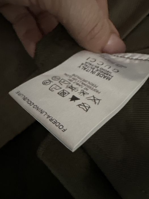Gucci Оригинален панталон от миналогодишната колекция прав/ Regular