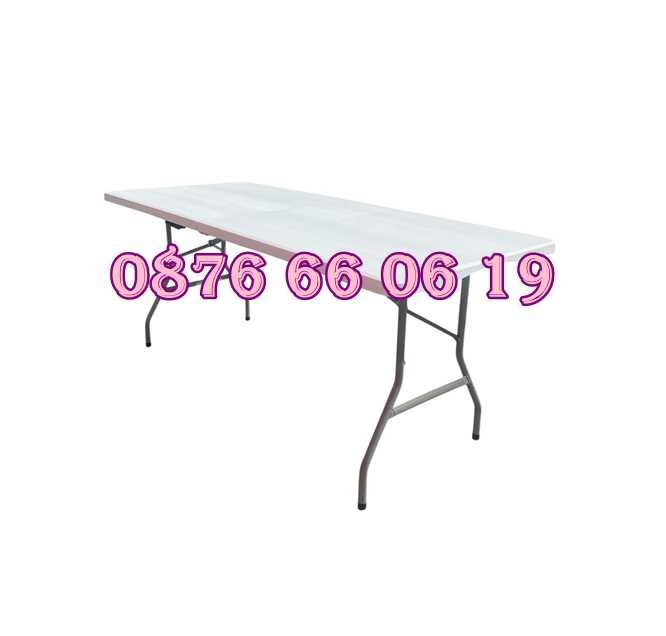 Сгъваема маса за кетъринг, градинска маса 180/74 см , къмпинг маса