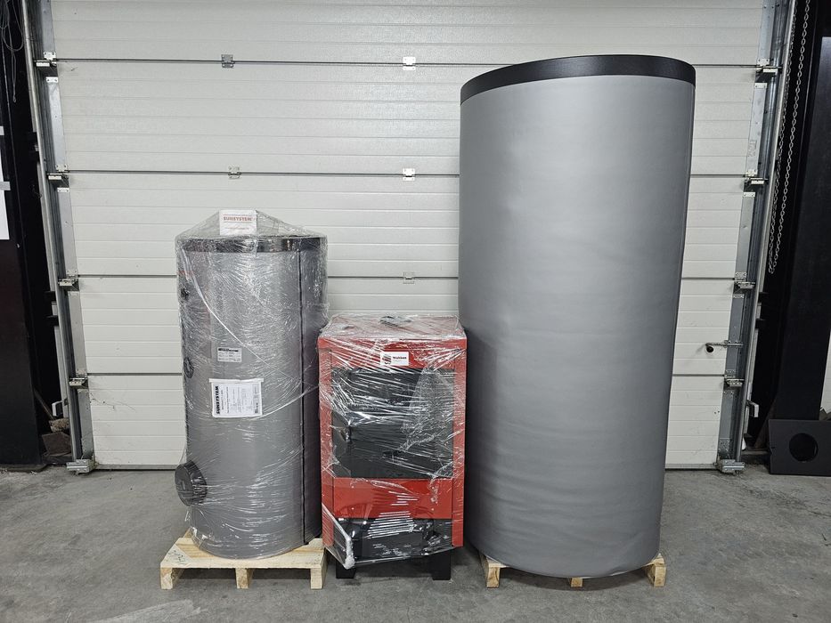 Pachet centrala lemne+puffer+boiler