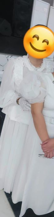 Платье белое. Размер 46