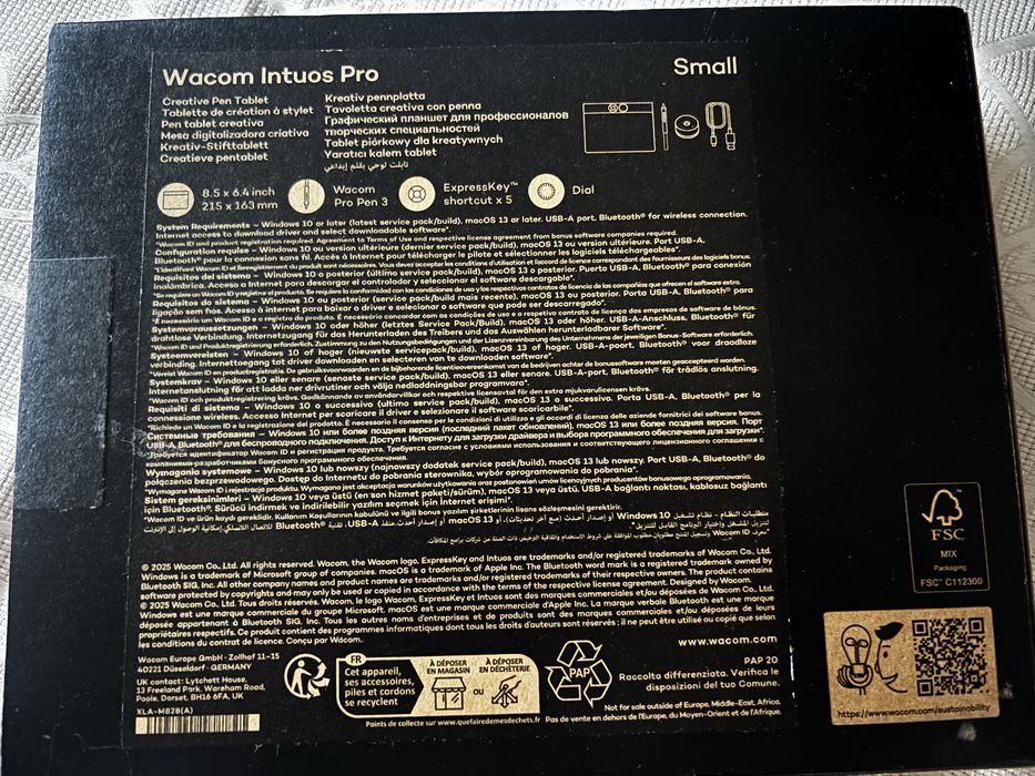 Vand tableta grafica Intuos Pro