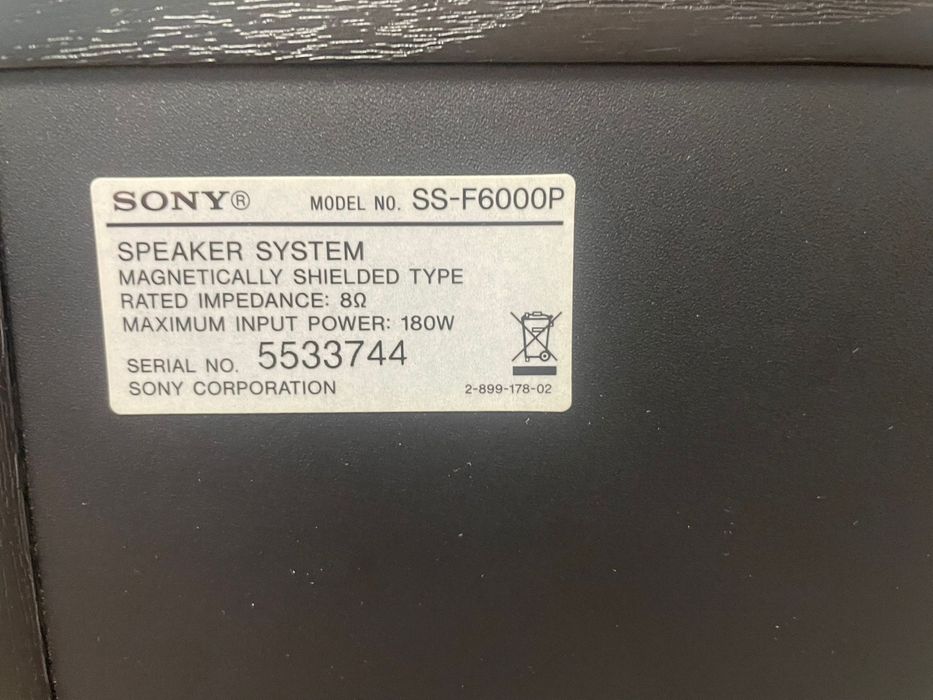 Sony SS-F600P Speaker System