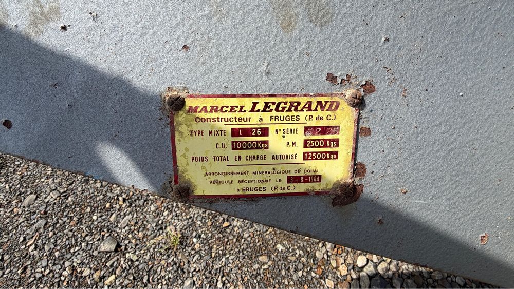 Remorcă basculabilă Agricola tandem Legrand 12,5 tone