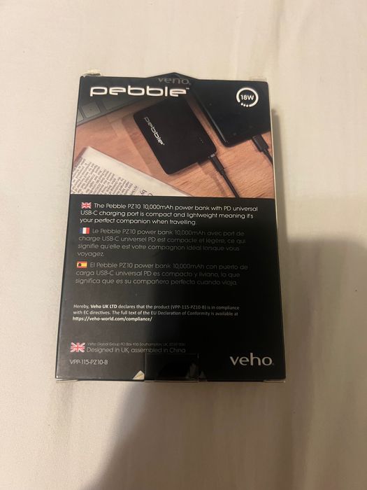 Veho pebble-Power bank,Външна батерия 10000mAh