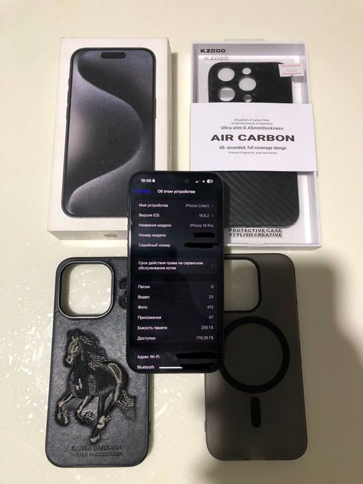 iPhone 15 pro 256gb 87akb ios 18