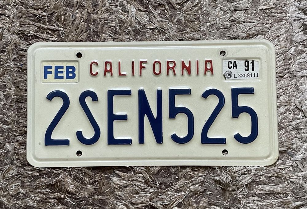 placuta /numar nr inmatriculare masina SUA California original clfx