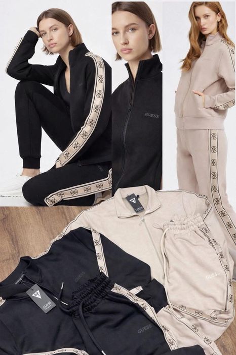 GUESS - дамски черен екип, размер L