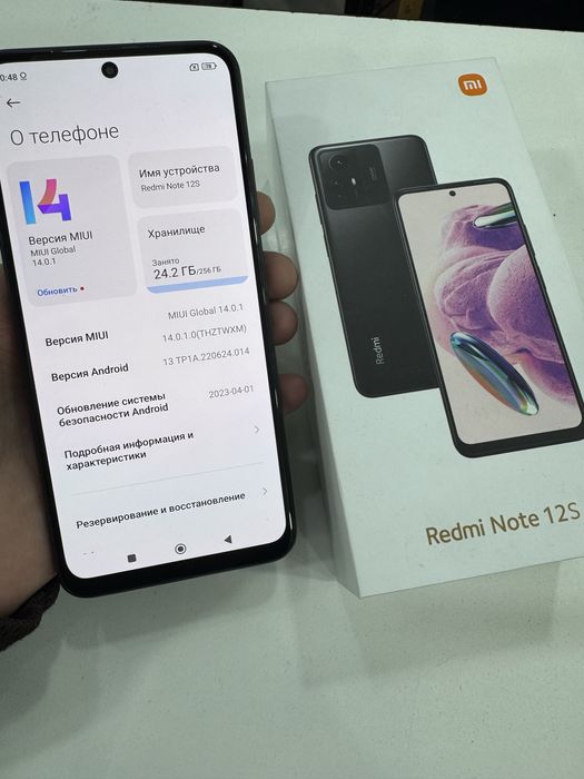 redmi note 12s 8/256 gb ideall yengide