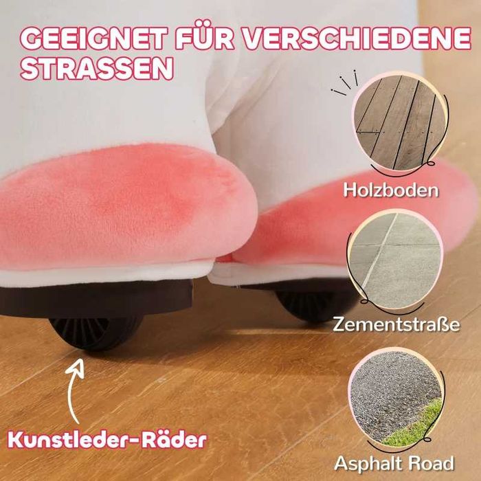 AIYAPLAY 6V електрически люлеещ се еднорог за деца