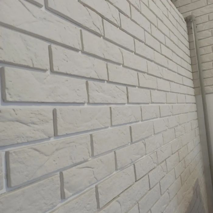 Белый Декоративный кирпич, гипс