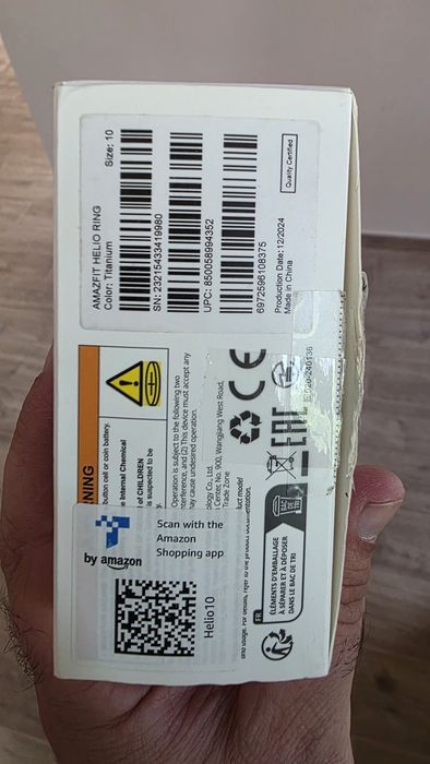 Inel Smart Amazfit Ring - Mărimea 10 (Stare impecabilă / Ca nou)