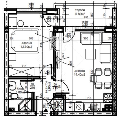 Продава се Двустаен апартамент в Пловдив, Беломорски - 59 кв.м за 1100 €/кв.м - Снимка #1