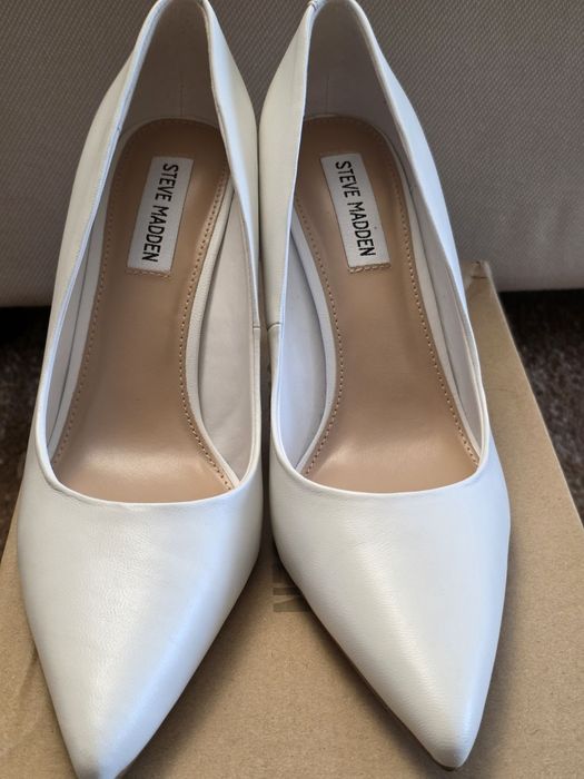 Елегантни бели обувки Steve Madden - Естествена кожа, чисто нови