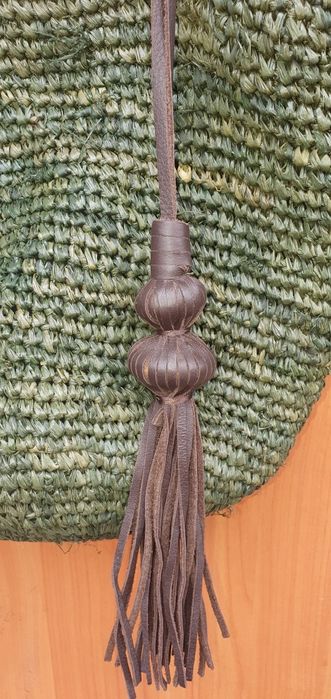 Плетеные сумки из кожи, соломы