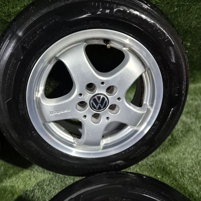 Jante cu anvelope R 15 5x112 Golf,Passat, Skoda, anvelope 195 65 15