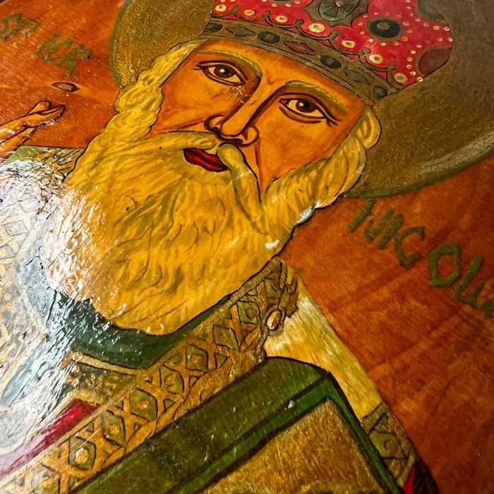 Icoana pictată manual cu Sfântul Ierarh Nicolae