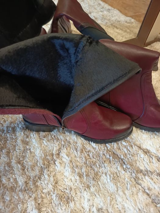 Дамски ботуши от естествена кожа