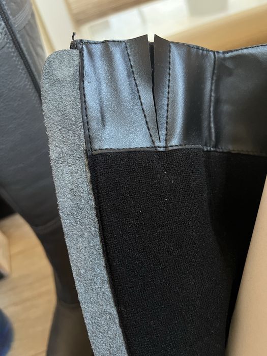 Ботуши на висок ток от естествена кожа, размер 38