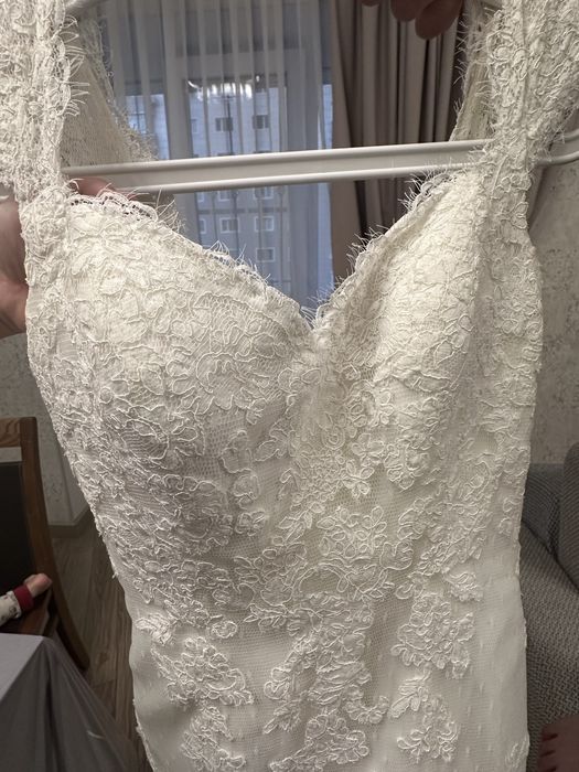 Свадебное платье oleg cassini xs-s