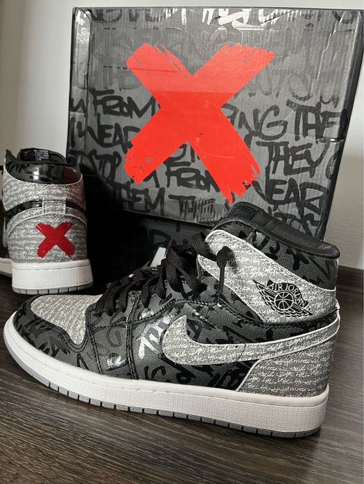 Air jordan 1 high Rebelionaire, PIELE NATURALA!