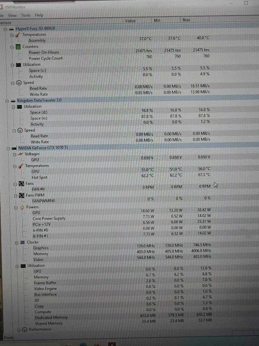 Компютър Ryzen 2600, MSI 1070Ti, 16gb DDR4