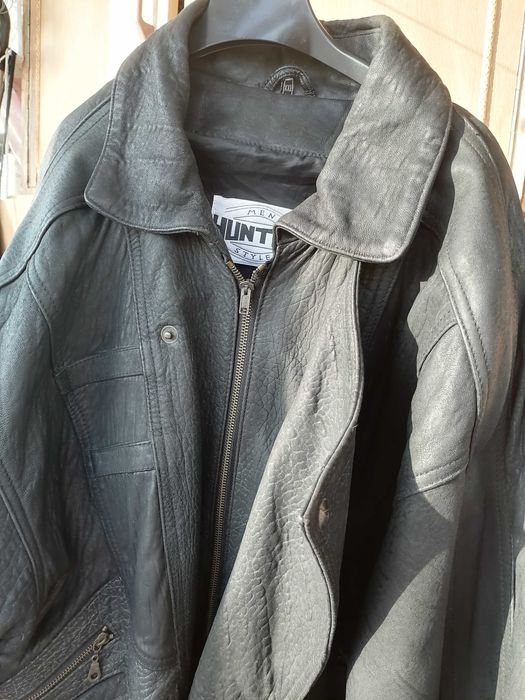 geaca piele naturala pentru barbati XXL