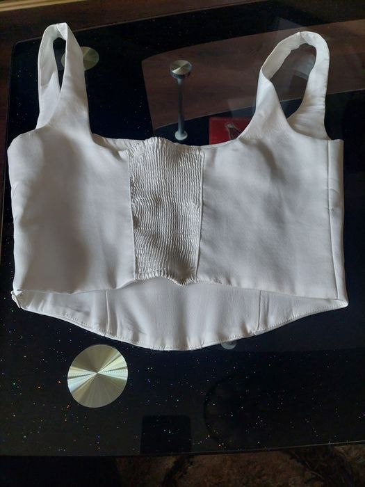 Top alb  Zara mărimea S