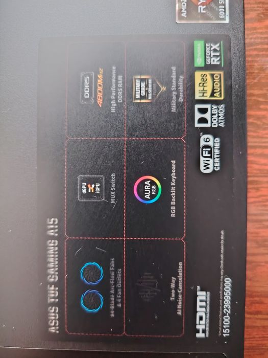Ноутбук Asus tuf gaming A15