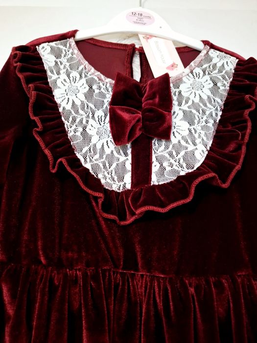 Rochie catifea pentru fete, perfecta pentru Craciun , 7 ani