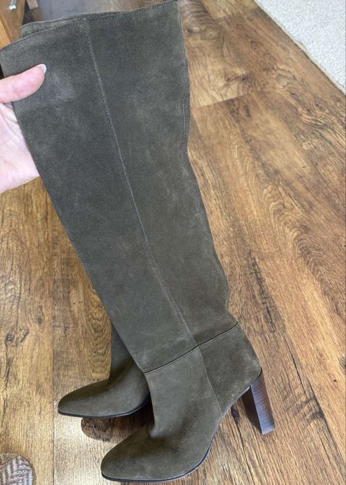 Ботуши от естествен велур  Zara