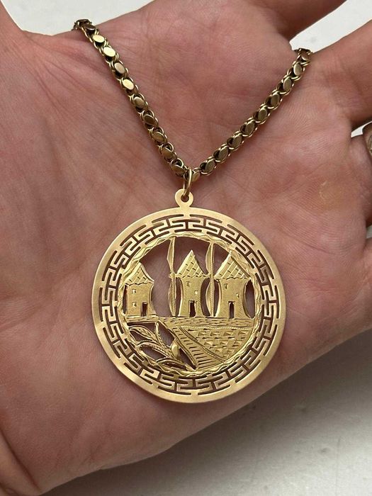 LANT + PANDANTIV AUR 14K - 51cm - Grecia - Vintage - 16.7g - 470lei/gr