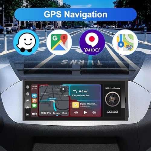 Ново 6.9" Android Car Radio с CarPlay и Bluetooth, GPS навигация кола