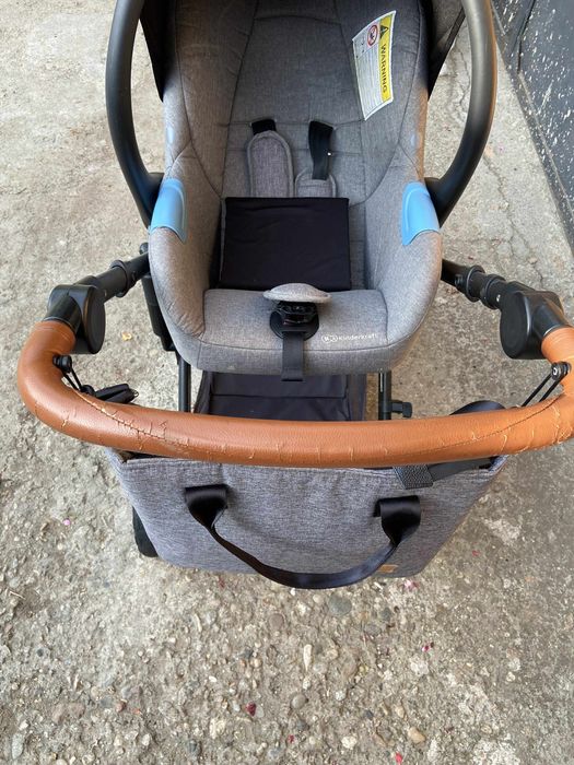 Количка Kinderkraft 3in1 зимен кош, летен кош и столче за кола