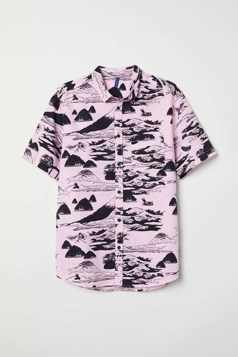 H&M - 7 camasi maneca scurta, bumbac mar.S/M (talie=100) noi, eticheta
