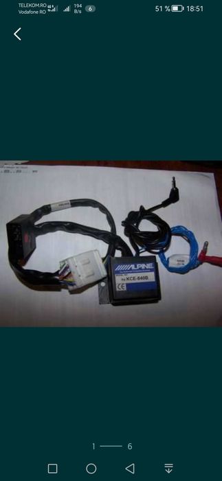 Alpine KCE-840B interfata Clio Espace Renault Megane