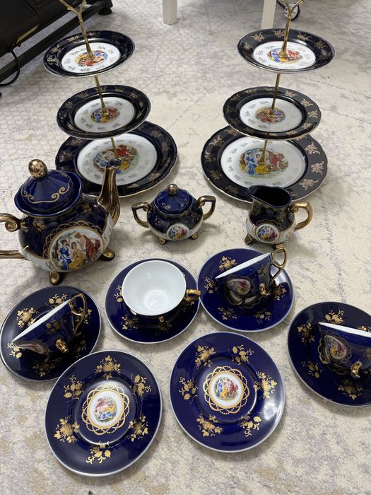 Чайный сервиз кобальт Мадонна