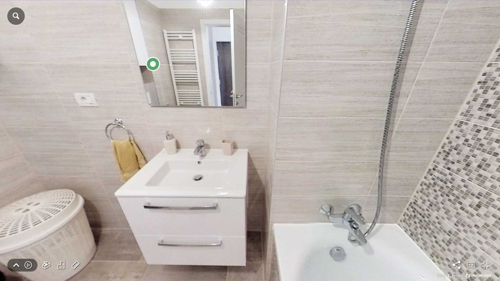 Set mobilier baie suspendat 60 cm, Ideal Standard, cu lavoar + oglinda