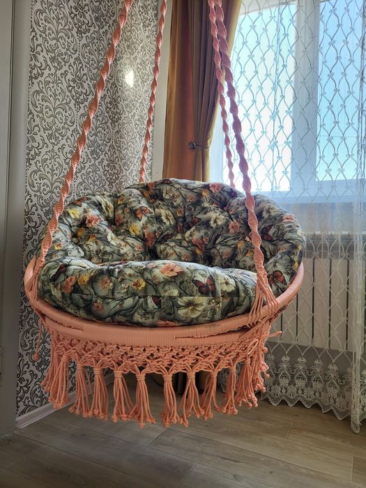 Подвесное кресло гамак ручной работы