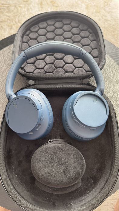 Casti Sony WH-CH720N, Bluetooth, Over-Year, Microfon, Noise Cancelling, albastru