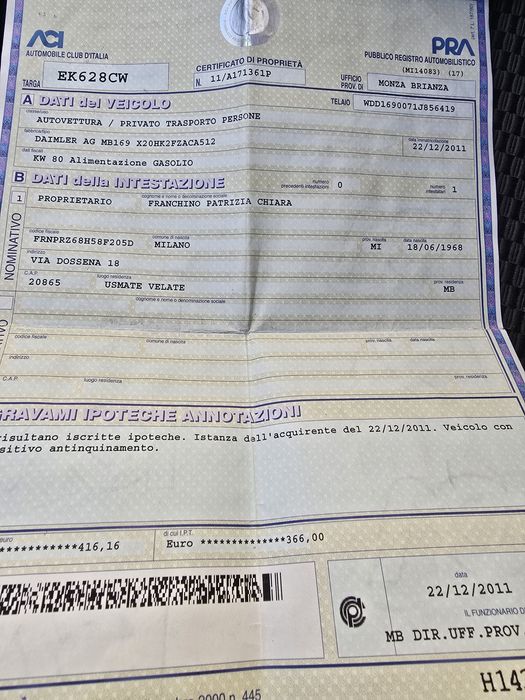 Mercedes a class 2011 AVANGARD